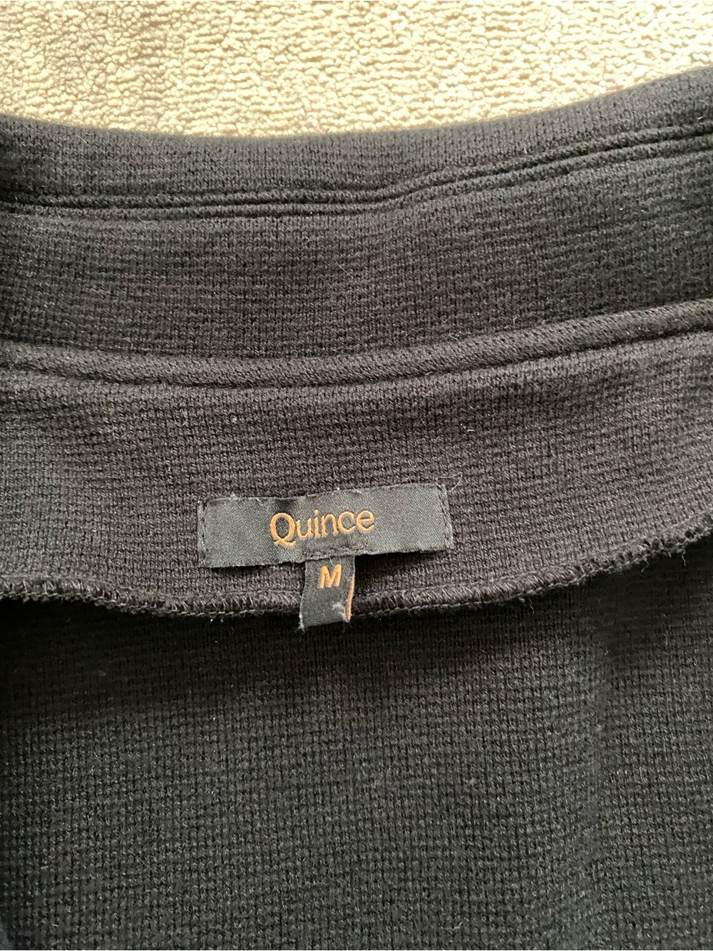 Quince Organic Cotton Open Blazer Medium Black - Picture 8 of 12